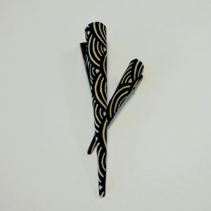 petite et grande barrette motifs vagues