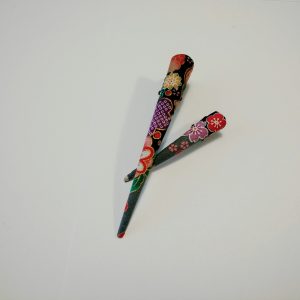 petit et grand modèle barrette "Bouquet oriental"